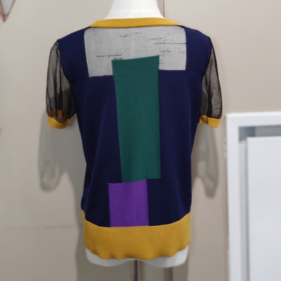 UN3D Block color summer knit tops - Picture 3 of 6